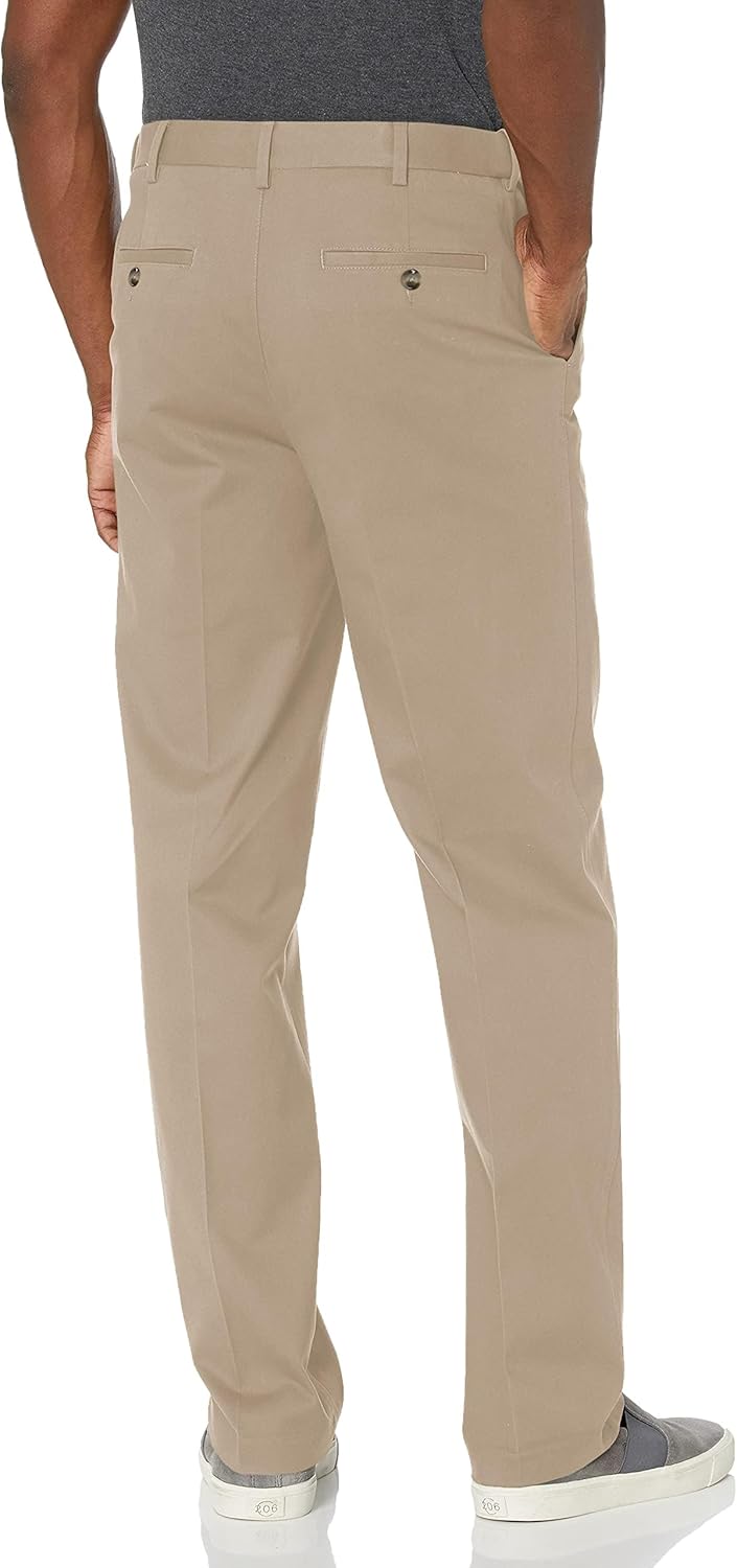 Savane Men's Ultimate Performance Stretch Chino Pants with Expandable Waist, Wrinkle Resistant (Available in Big & Tall)