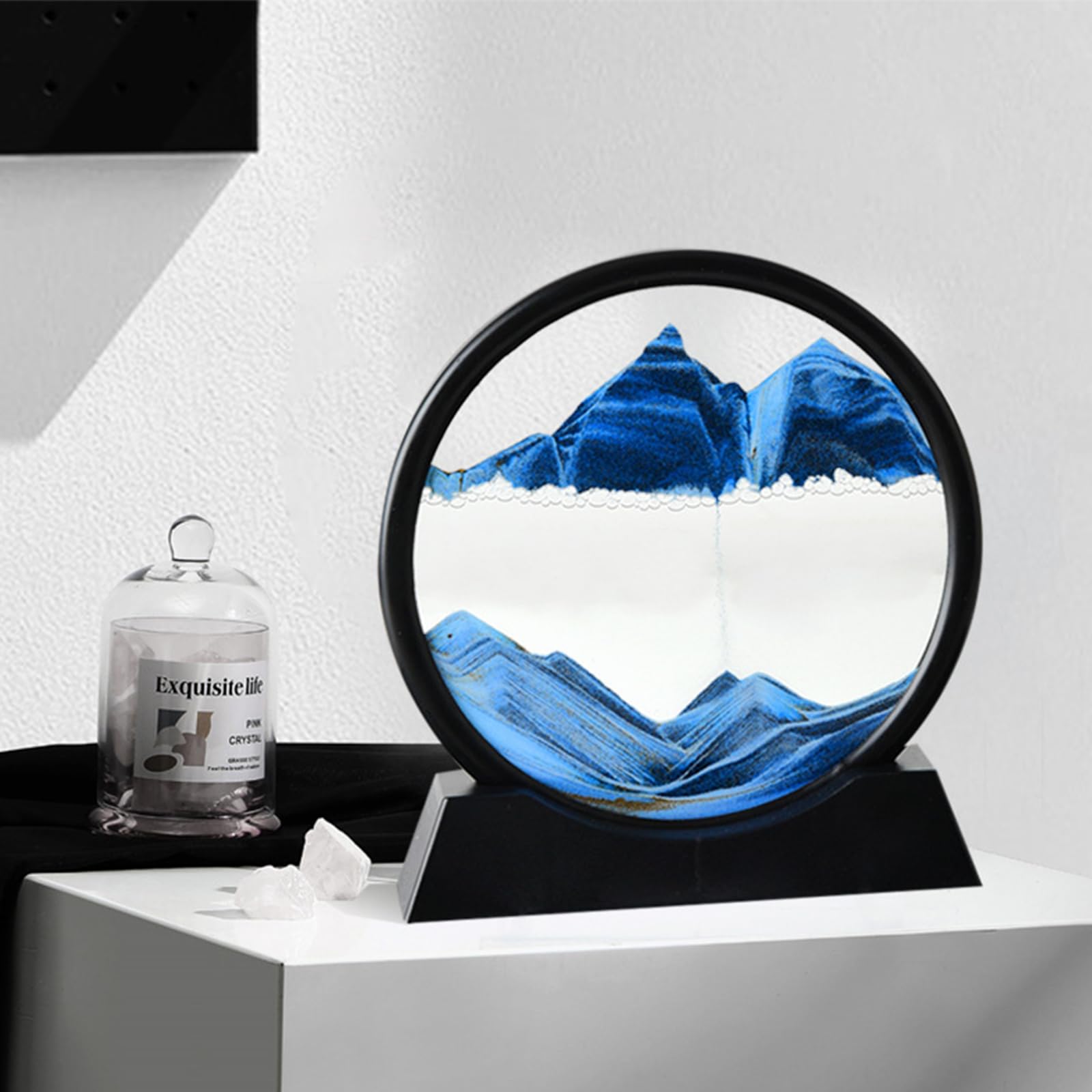 Verre Mobile Sable Art Image Sable Qui Coule Image Dynamique Sablier