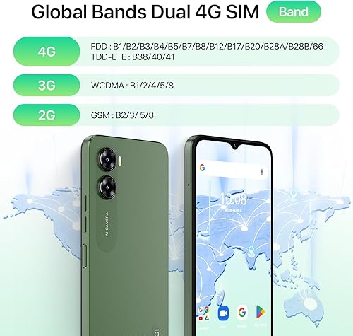 Miniatura 7 de UMIDIGI G3 Teléfonos celulares desbloqueados Canadá Sim dual 4G LTE, 4GB+64GB ampliable 1TB con 4* A53-Cortex de 2.0GHz, 6.52 pulgadas HD, cámara AI