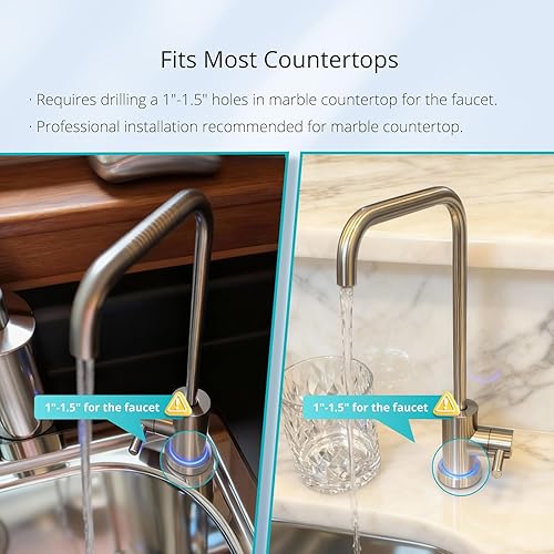 Miniatura 9 de VIOMI Sistema de ósmosis inversa de reducción PFAS, certificado NSFANSI 372, 53 y 42, filtro de 9 etapas y 48 meses, sistema de filtración de agua