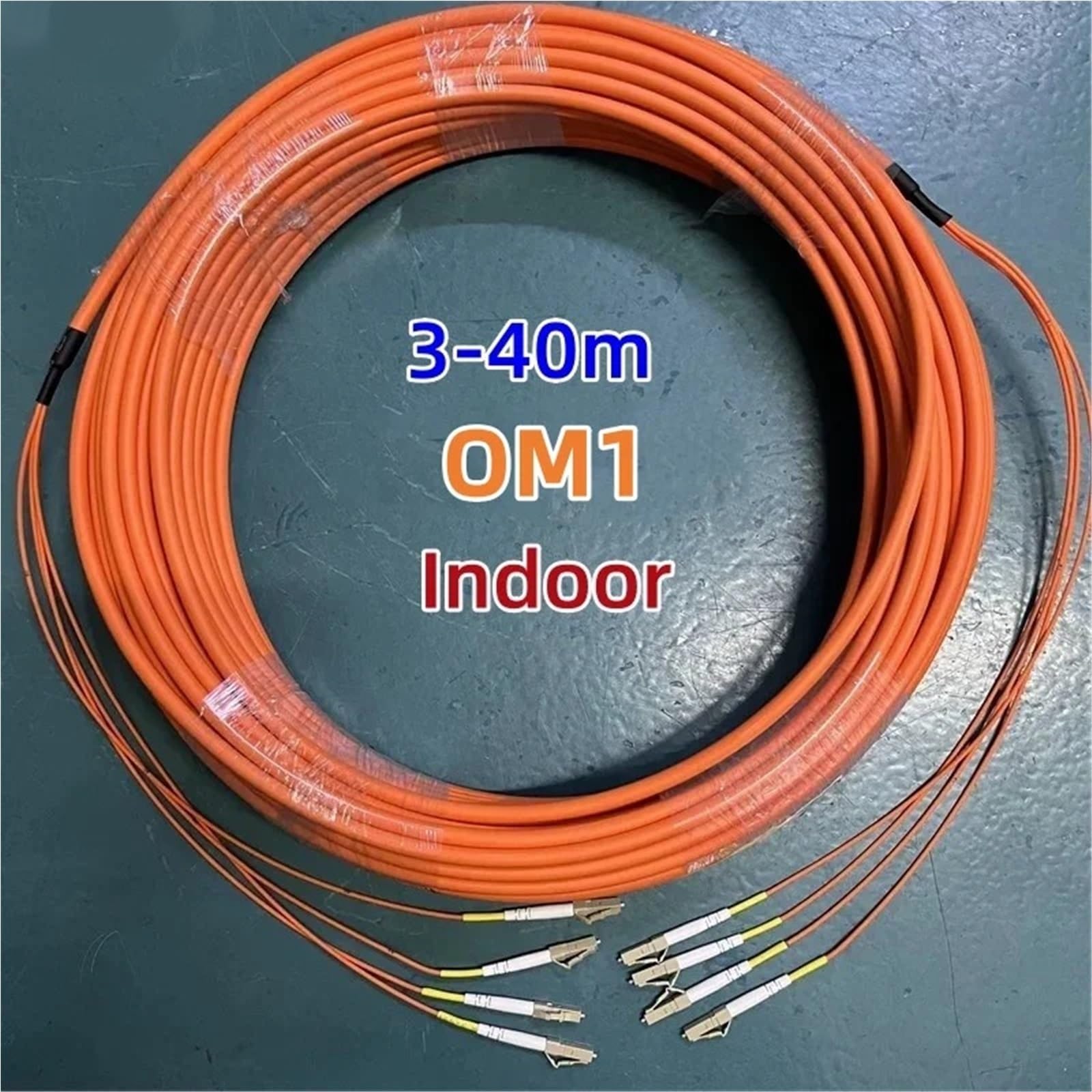 Câble de raccordement à fibre optique 4 conducteurs 5 m, 10 m, 20 m, 30 m OM1, 62,5/125um LC-LC SC FC ST, câble de raccordement multimode (20 m FC-FC)