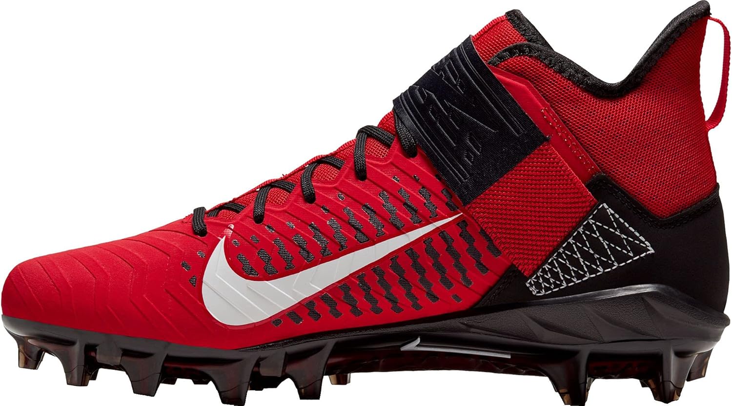 Nike Alpha Menace Pro 2 Mid AQ3209-610 University Red-White-Black Men's Football Cleats 15 US