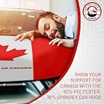 Car Hood Covers for Cars/SUV that Includes 2 Mirror Covers Set, for the Love of Canada Car Hood Cover Design, Durable Hood Covers, Easy to Install. Choose Size.