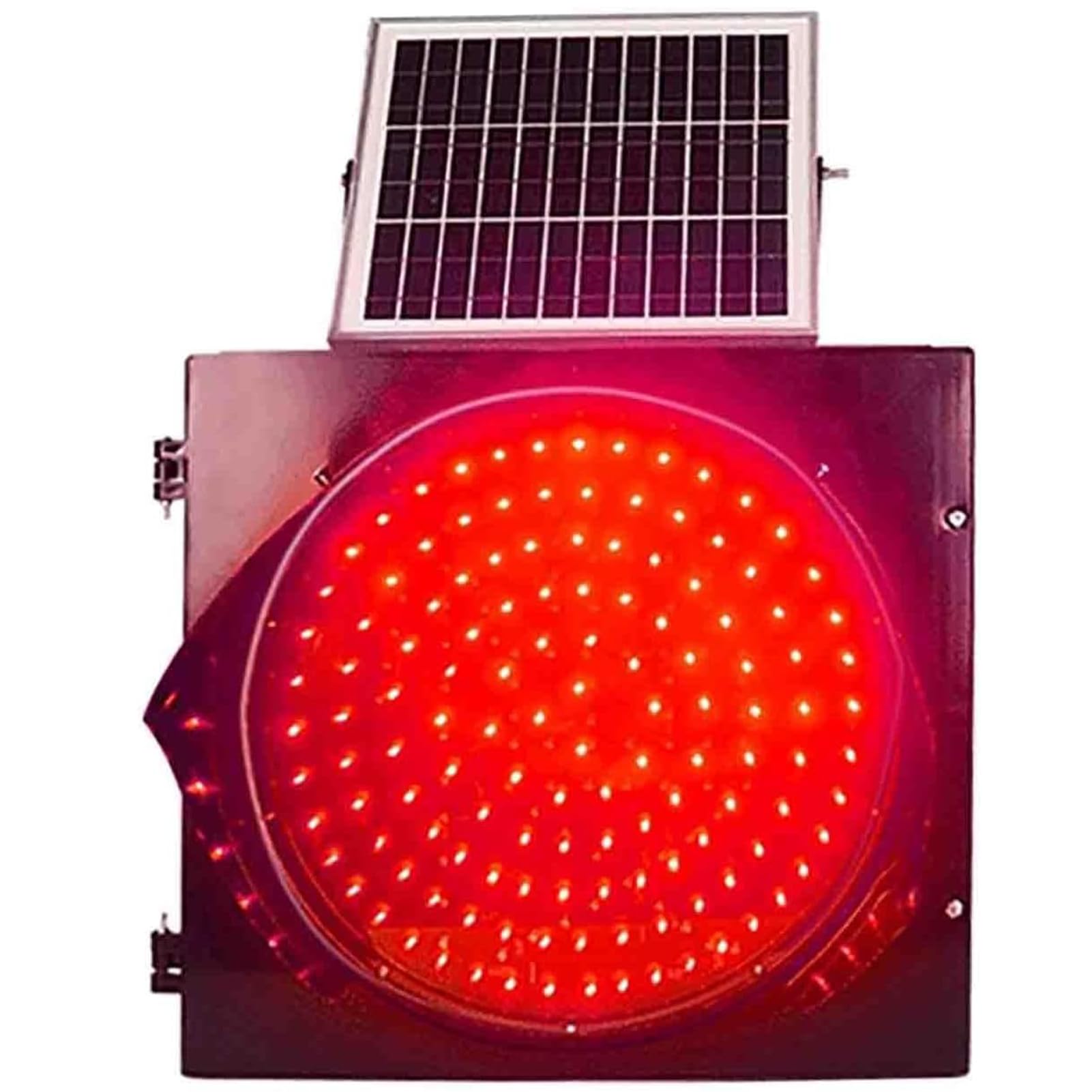 Baliza Intermitente de 30 cm alimentada con energía Solar, luz de tráfico LED Amarilla/roja, Resistente al Agua, Luces de Emergencia Intermitentes para Seguridad Vial en Cruces