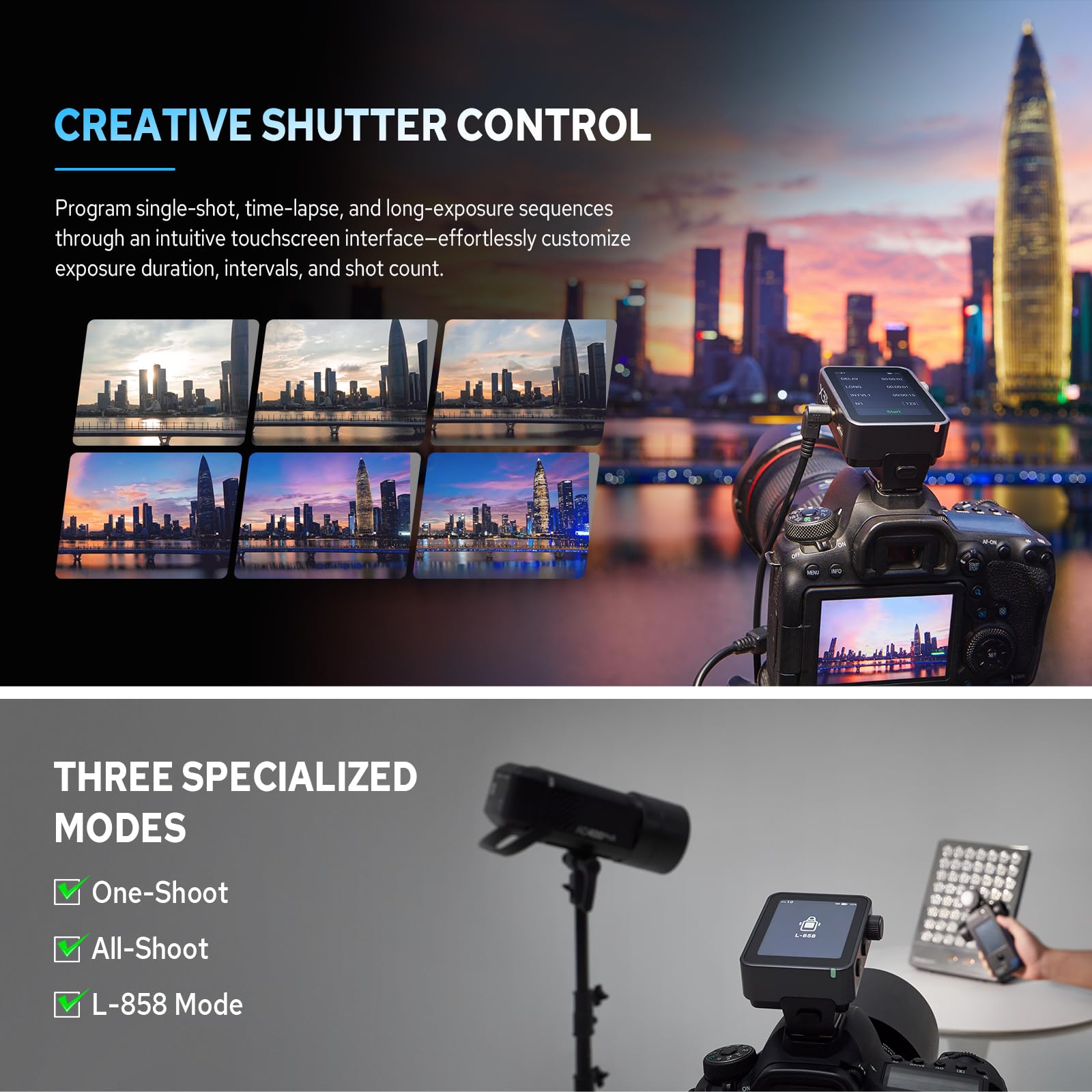 Godox X3Pro F TTL Wireless Blitzauslöser mit HSS Display für Fuji, TCM (Auto/Manuell/Mehrere Modi) Bluetooth Integration und APP Steuerung Wireless Speedlight Transmitter