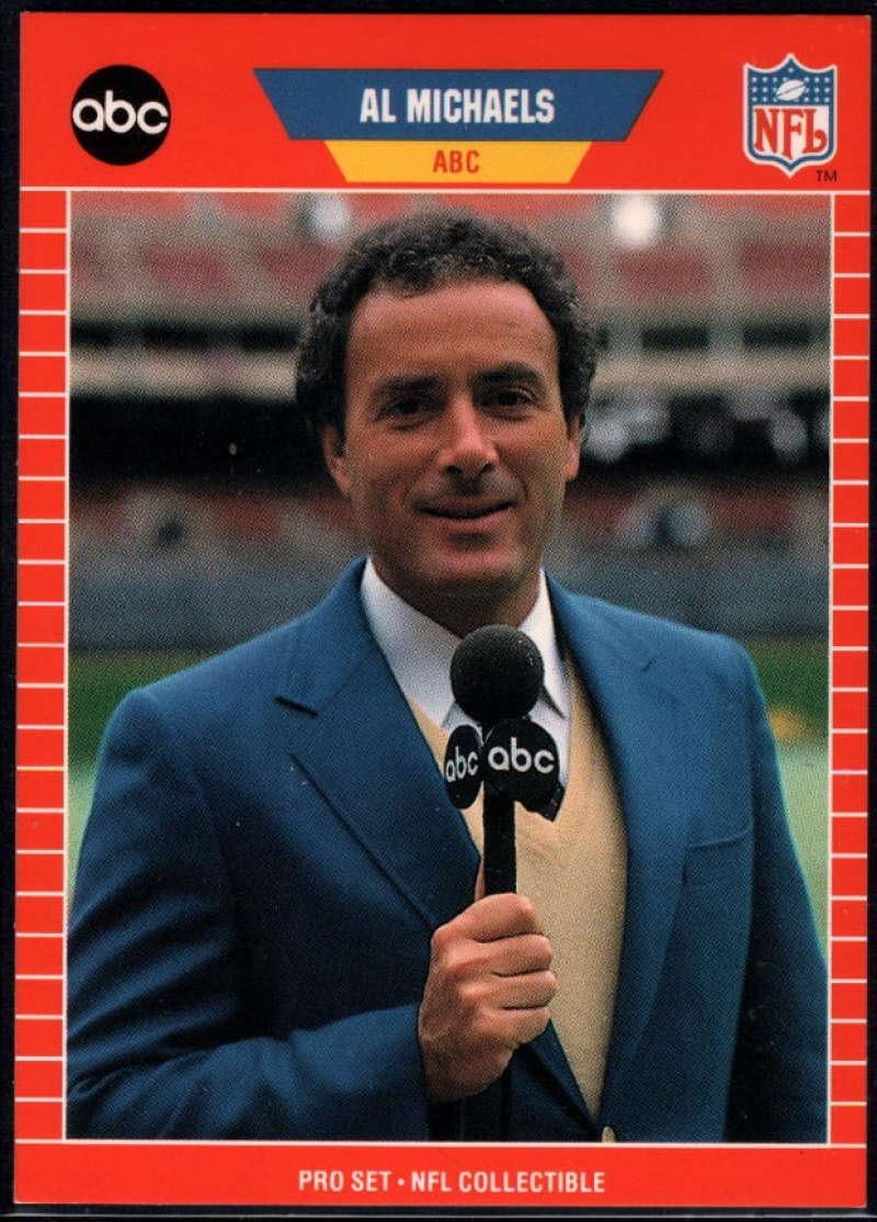 Football NFL 1989 Pro Set Announcers 3 Al Michaels