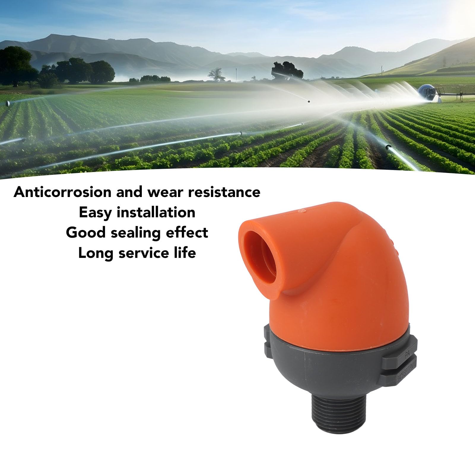 Válvula de Alivio de Aire para Riego Agrícola Automática, Control Eficiente del Agua, Ahorro de Plástico para Paisaje de Jardín (3/4in) | Control eficiente del caudal hídrico, ahorra agua, instalación sencilla en sistemas de paisajismo exterior