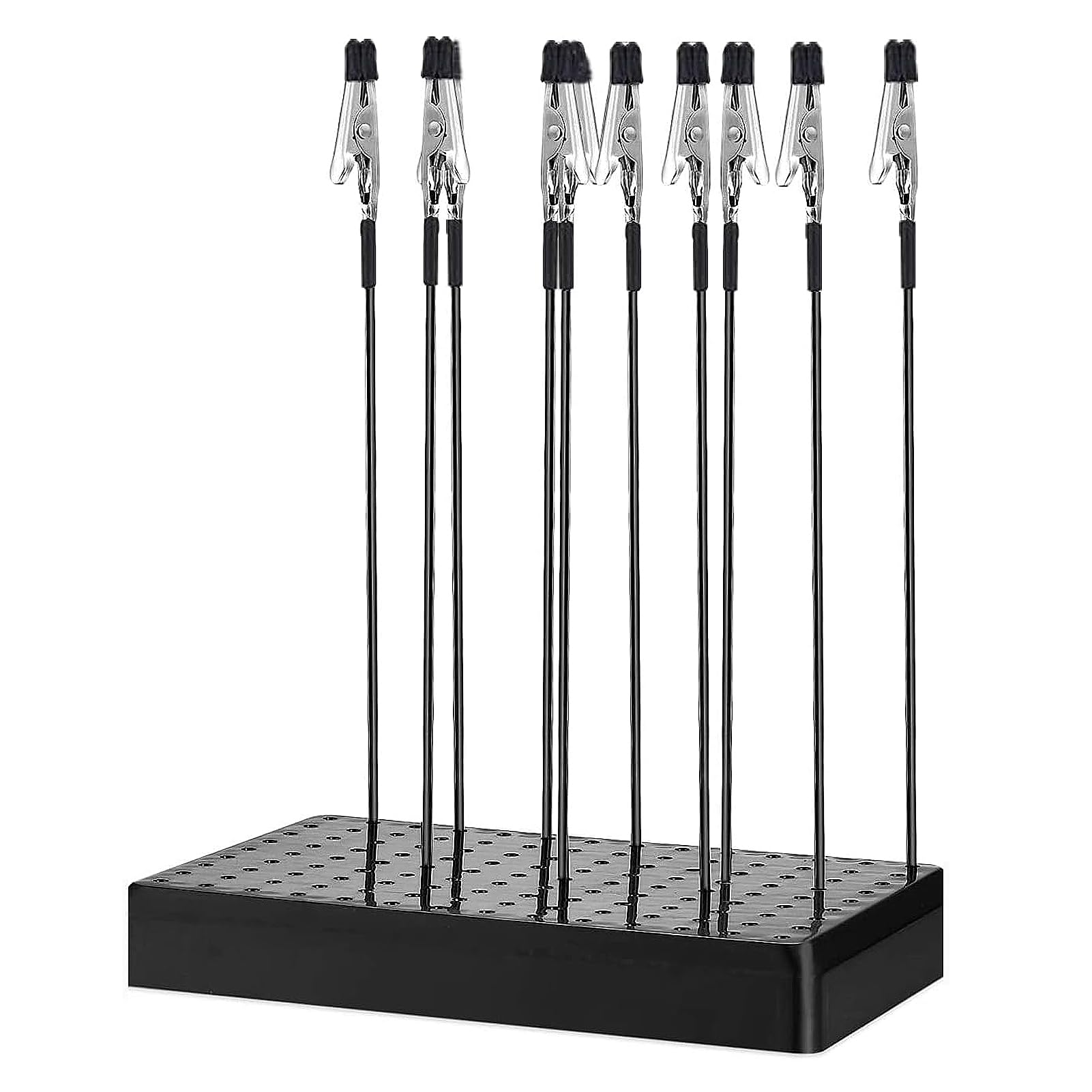 Model Painting Stand Base Holder & 12PCS Magnetic Bendable Alligator Clip Sticks Set, Adjustable Modeling Tools for Easy Airbrush Use, Ideal for Hobbyists, Painters, and Craftsmen
