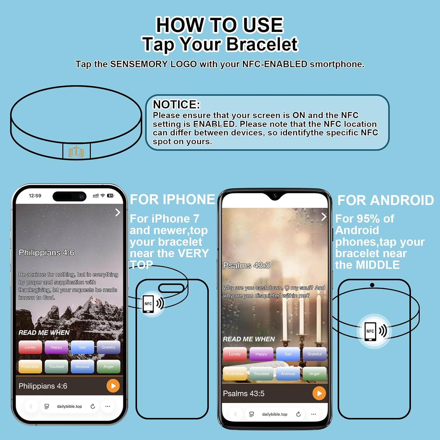 Daily Bible Verse Bracelets, Wearable Christian Bible Bracelet Inspirational Christian Friendship Accessory Men Women Festival Birthday Jewelry Gift Party Supply - Image 5