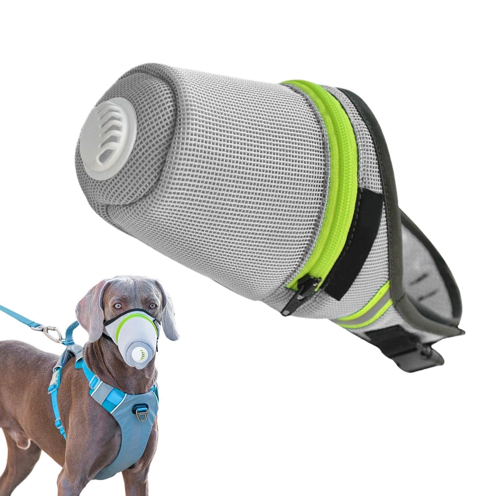 Muselière réglable et respirante pour chiens de petite et moyenne taille idéale pour le dressage, la marche, l'alimentation et éviter de lécher à l'extérieur