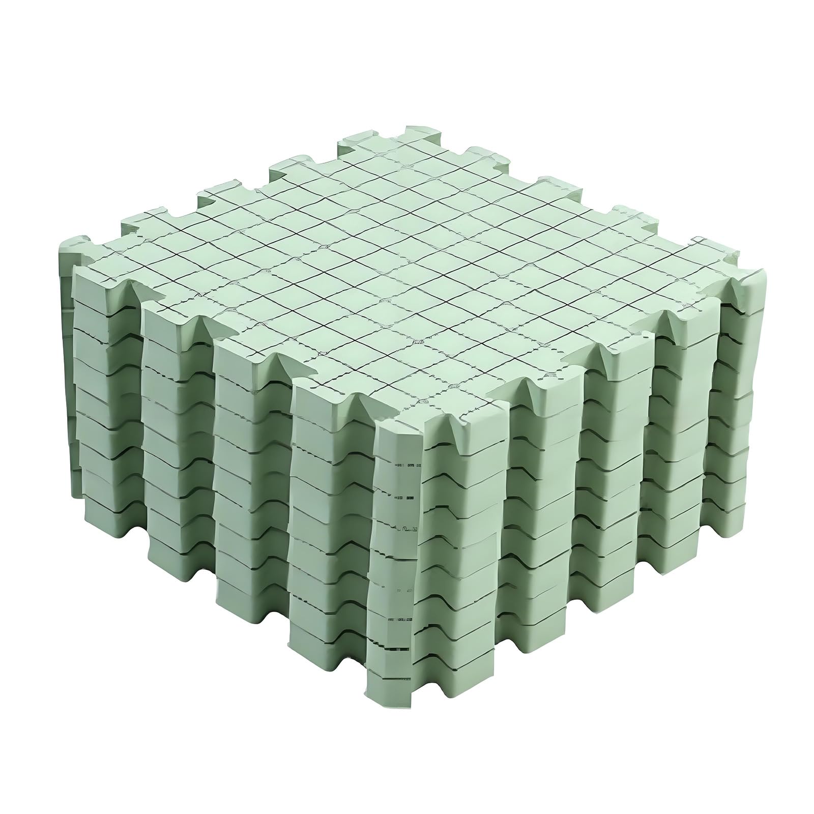 Tsophreniq 9Pcs Knitting Blocking Mat 12x12Inch Knit Blocking Foam Board for Granny Square Making Crochet Yarns Crafting Project Crochet Positioning Board