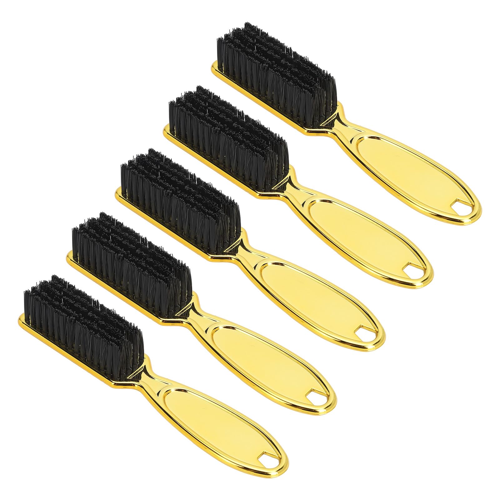 Cepillo de Peluquero para Hombres, Cepillo de Limpieza con Cerdas Reforzadas para una Depilación Eficaz para Herramientas Profesionales de Peinado, Chapado en Oro