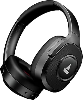 Boat Rockerz Plus 550 ANC, ( 40dB) Hybrid ANC, 80Hrs Playback, 40ms Low Latency Beast Mode, 40mm Drivers, BT v5.4, Bluetooth Headphones, Wireless Headphone with Mic (Cosmic Black)