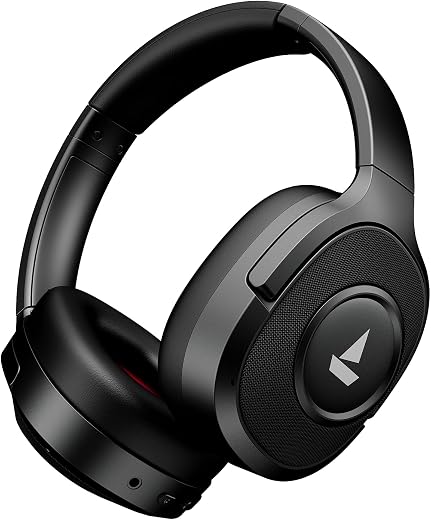 Boat Rockerz Plus 550 ANC, (~40dB) Hybrid ANC, 80Hrs Playback, 40ms Low Latency Beast Mode, 40mm Drivers, BT v5.4, Bluetoo...