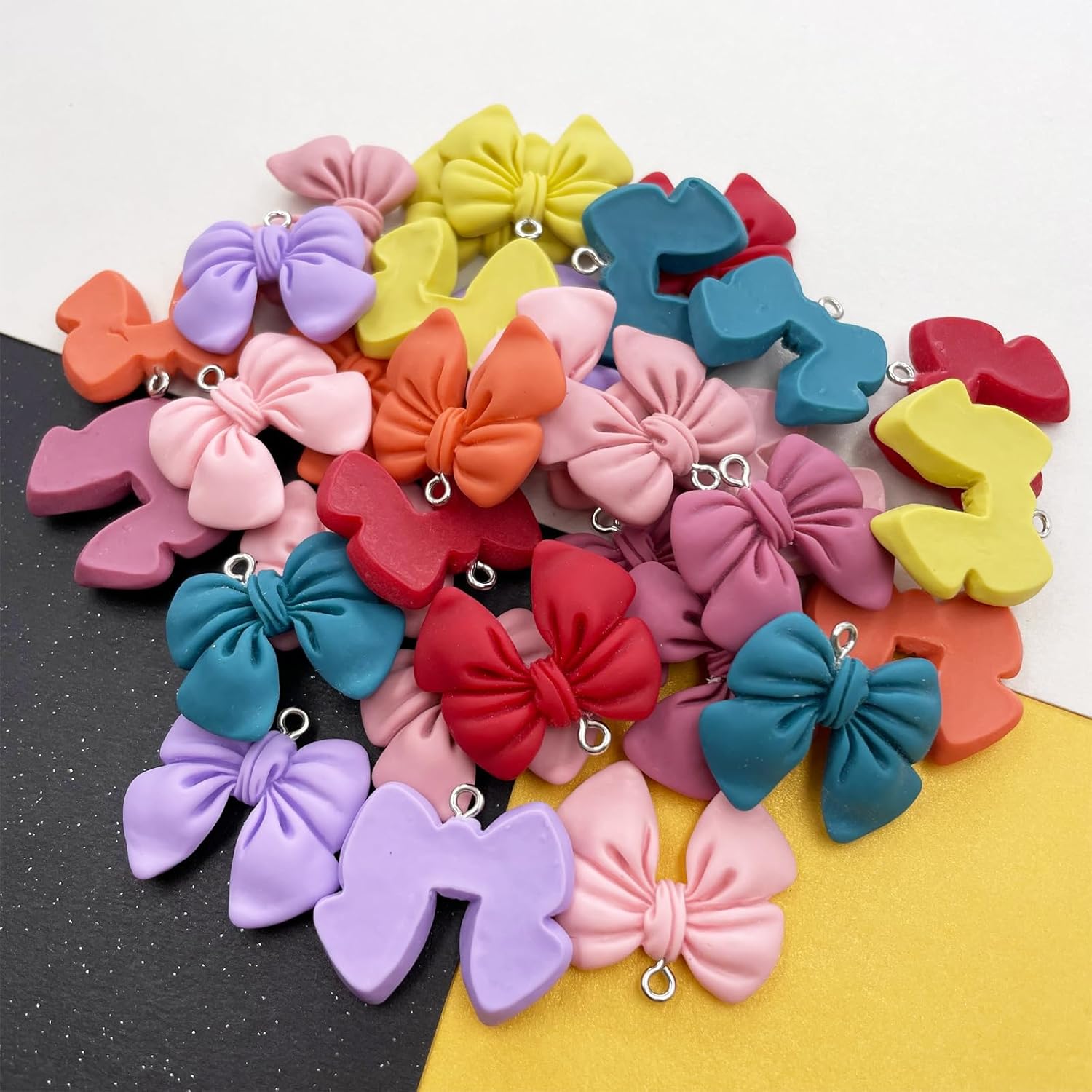 Resin Bow Pendnat Cute 3D Charms Glass Crystal Rhinestone Bowtie for Jewelry Making Bracelet Necklace Earring Pendant Craft Supplies DIY Accessories - Image 4