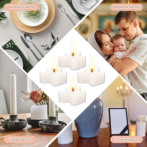 Miniatura 7 de Juego de 36 velas de ángel blanco de bautismo, velas de baby shower, velas de bautismo, regalos de bautismo para invitados, niñas, niños, amigos,