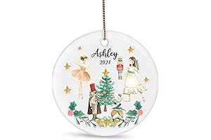 Personalized Nutcracker Ceramic Ornament: Custom Keepsake Christmas Decoration