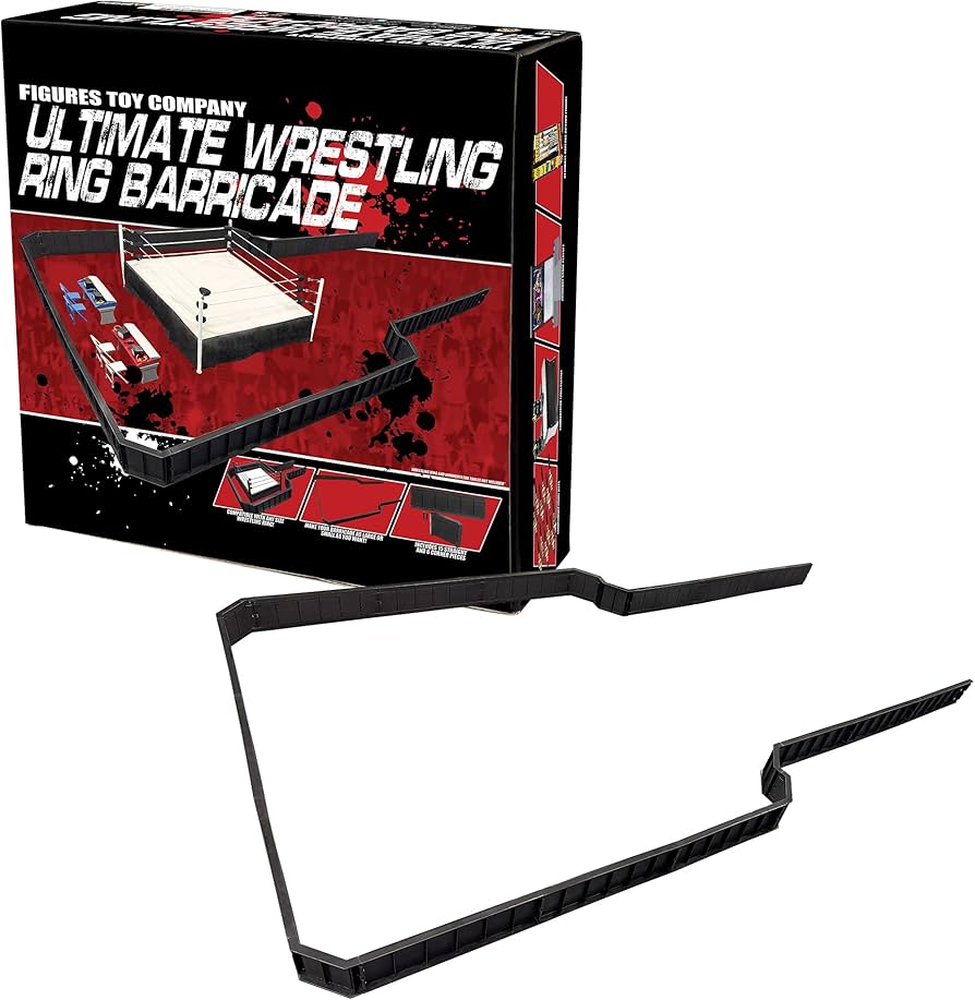 Amazon.com: Ultimate Wrestling Ring Deluxe Playset with Barricade