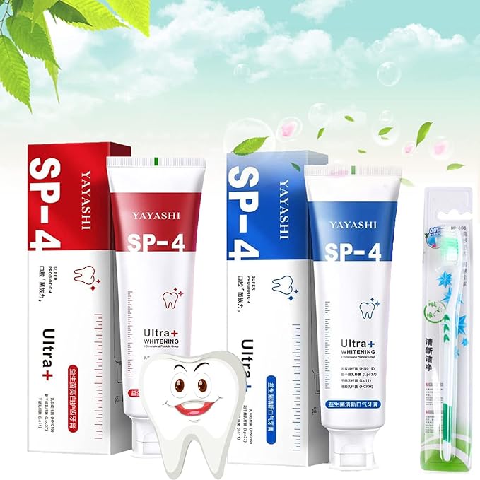 Sip4 Toothpaste, YAYASHI SP4™ Probiotic Whitening
