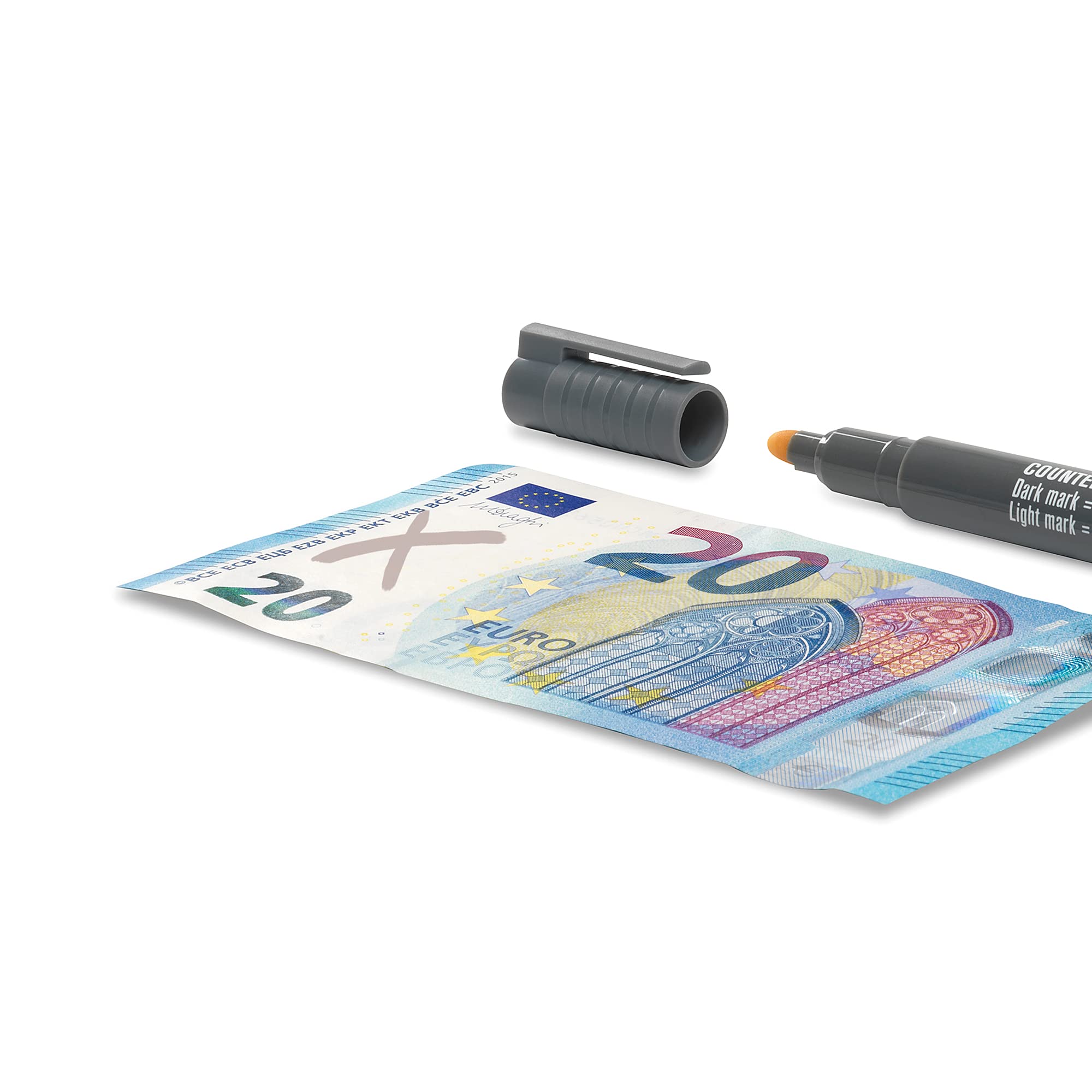 Safescan 30 stylo détecteur pour vérifier rapidement les billets - Détecteur de faux billets en papier - Lot de 20 stylos verificateur de billet