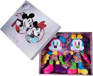 Disney 100 years, Mickey and Minnie Mouse, Amazon Exclusive Set 3, Limited Edition, 33cm plush figures, Collectible Item, Special Edition, gift box, Mickey Mouse, the first months of life