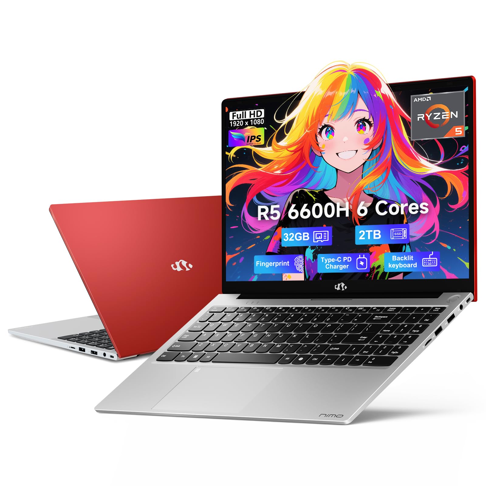 Amazon.com: NIMO 15.6 FHD-Business-Gaming-Laptop, 6-Cores 660M GPU