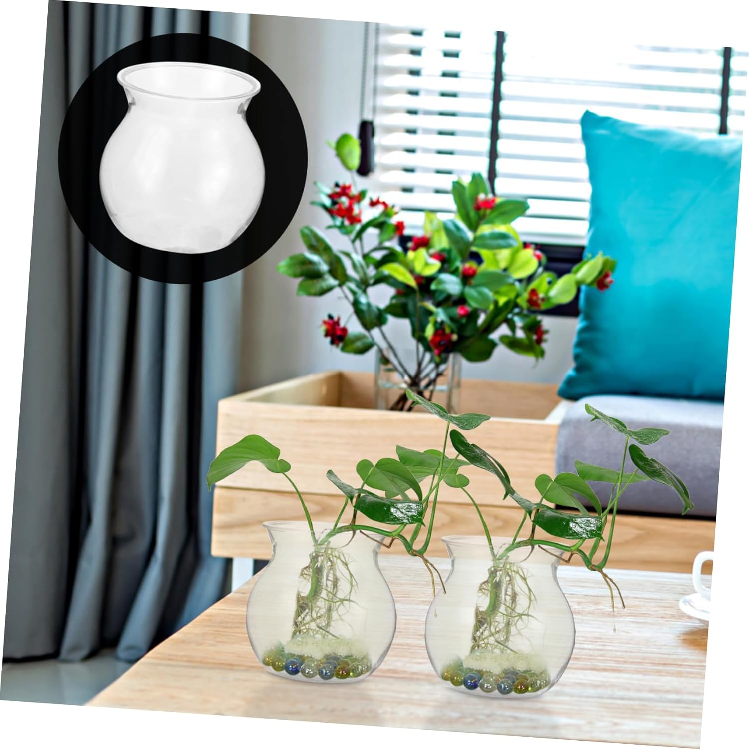 VICASKY 10pcs Transparent DIY Succulent Planter Bottles for Desktop Plant Holder Unbreakable Vessel for Succulent Cultivation and Miniature Landscaping Easy Plant Growth Monitoring