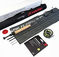 Vista 1 de M Avrk - Kit combinado de carrete de caña de pescar con mosca, caña de destello + carrete de enduro de 1/3 + línea de mosca Commander 3WF todo en uno