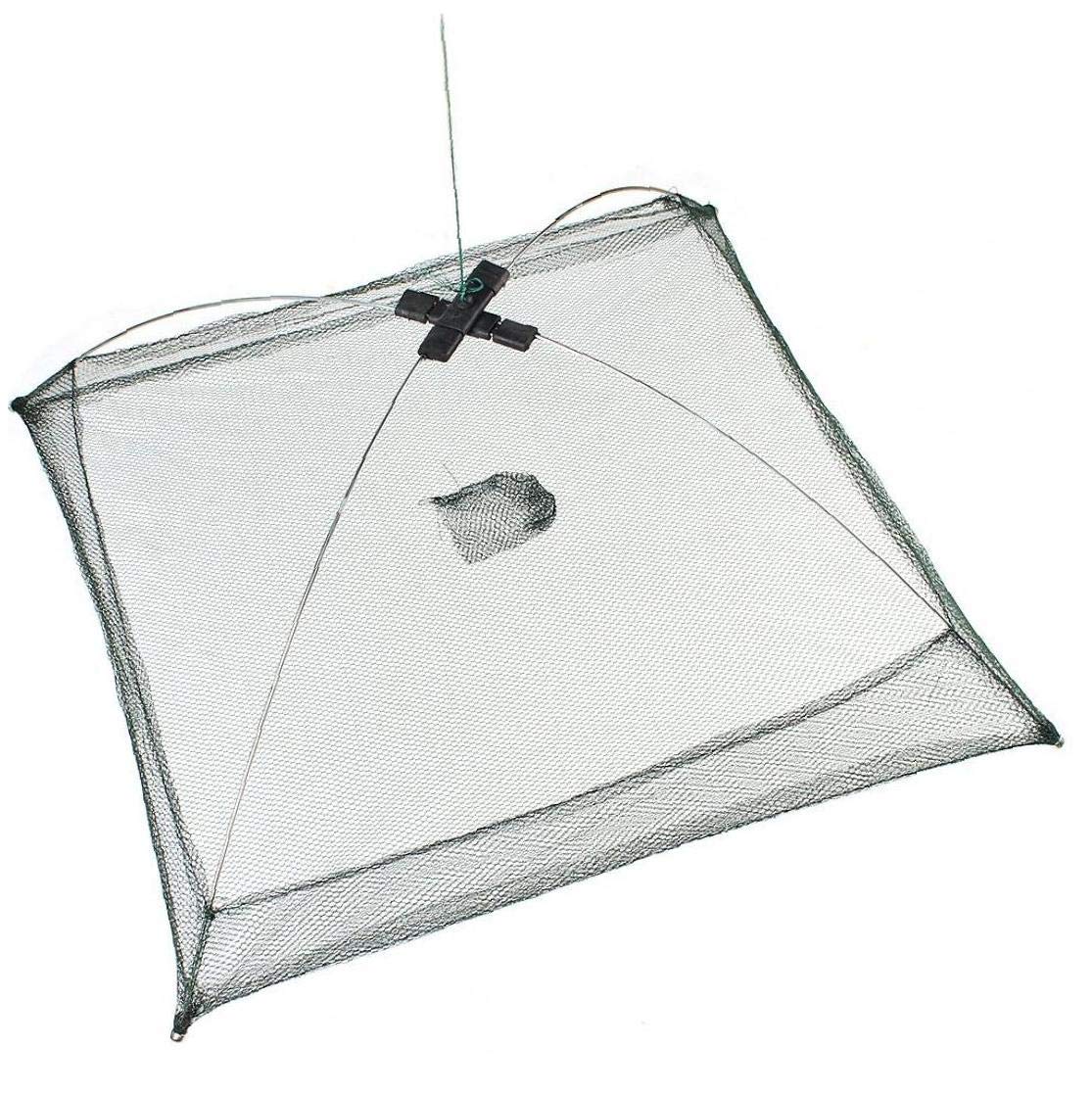 Portable Folded Fishing Net Fish Shrimp Minnow Crayfish Crab Baits Cast Mesh Trap Automatic