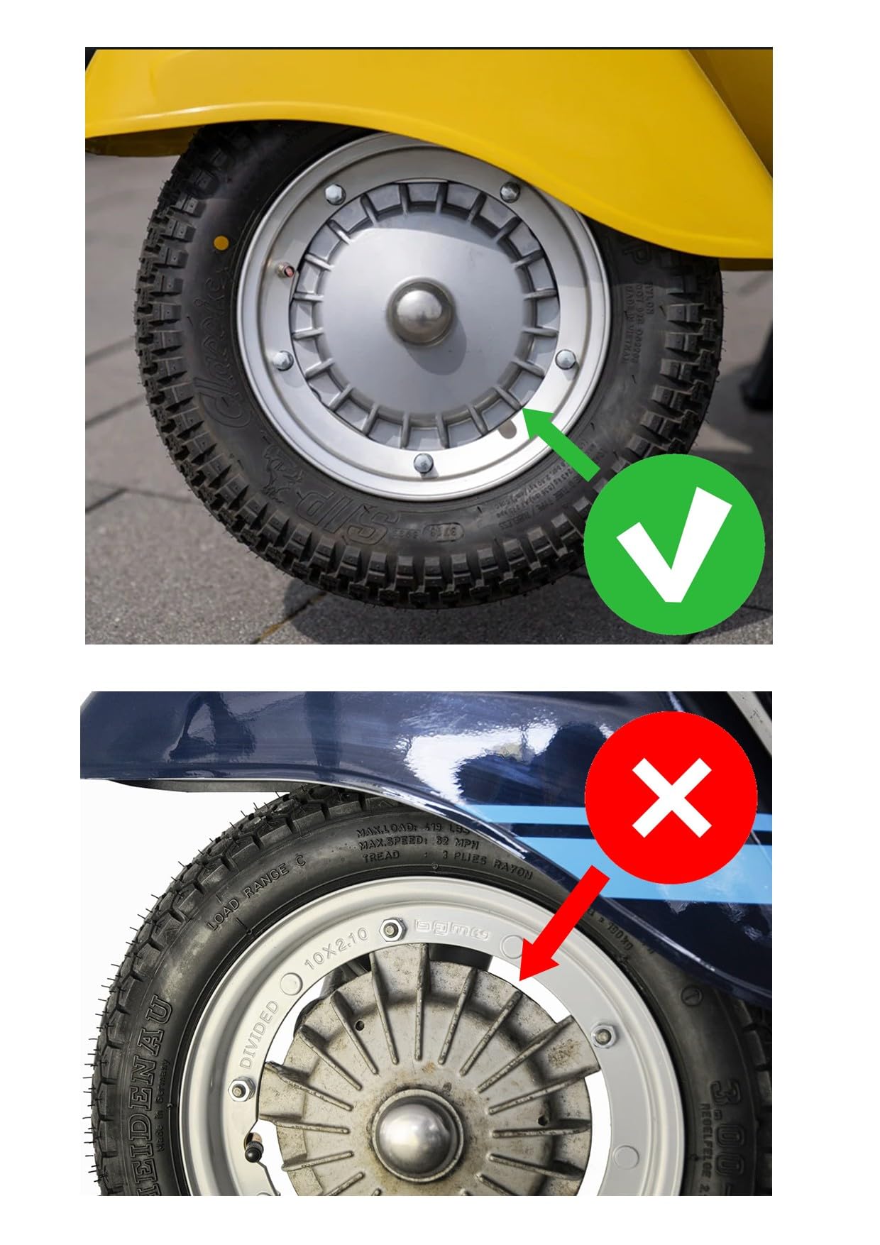Antifurto GPXL adatto a Vespa PX con Catena e Lucchetto modelli PX 125, 150, 200, PE, Arcobaleno, T5