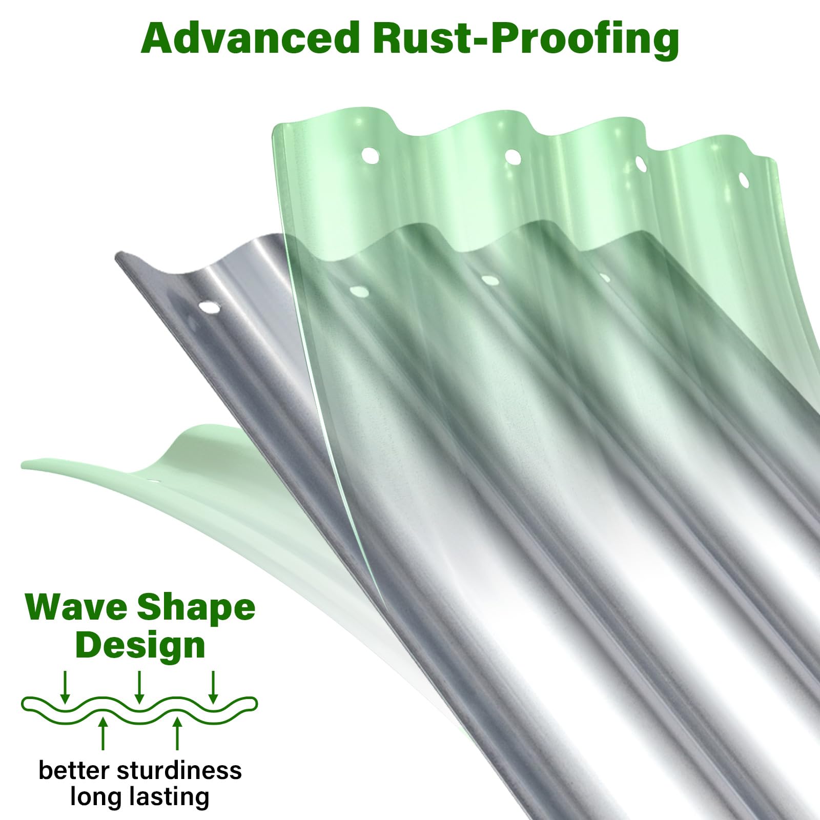 Galvanized Raised Garden Bed for Outdoor: 4X2X1ft Durable Metal Vegetable Plant Container Kit - Oval Planter Box for Gardening Flower Trough （2 Pack）