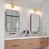 Vista 3 de KAISITE Luz Moderna de Tocador de Baño Dorada Accesorio de Luz Sobre Espejo de 61 cm Accesorio de Iluminación de Tocador Regulable LED de 5CCT