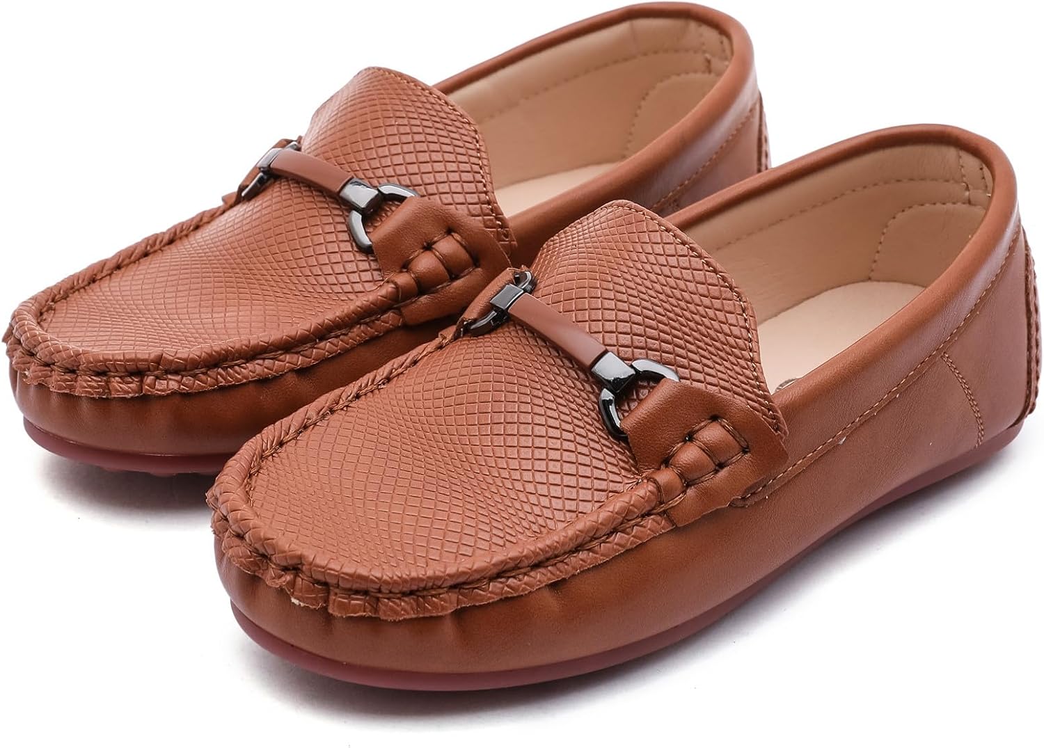 DADAWEN Boys Girls Soft Leather Loafer Casual Slip-On Moccasin Flats Dress Shoes Penny Boat Shoes School Wedding Church Loafers (Toddler/Little Kid/Big Kid) - Image 6