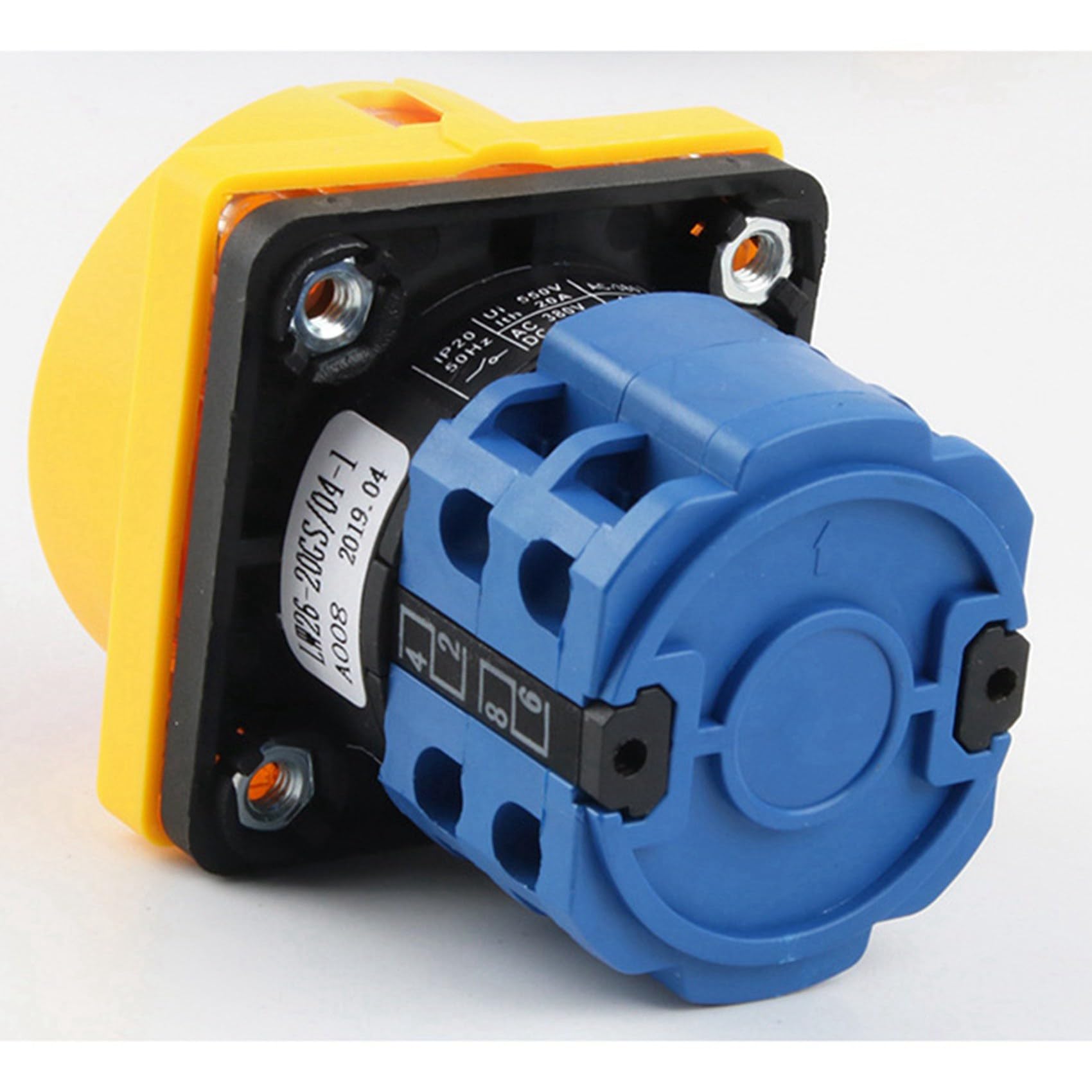 rieder 3X 20A OFF-ON 4 Pole Trennen Schalter LW26GS CA10 48X48Mm VorhäNge Schloss Drehen Nocken Schalter