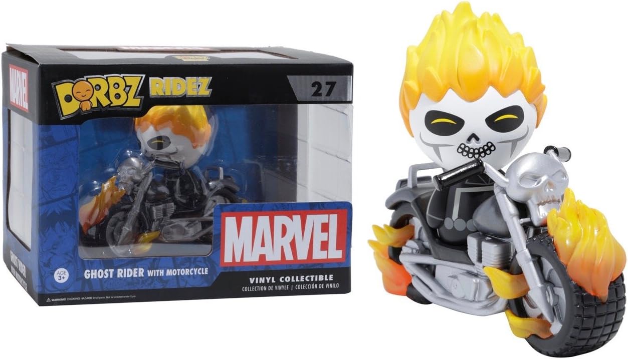 Marvel 13716 Ride Ghost Rider on Motorcycle Dorbz Figure