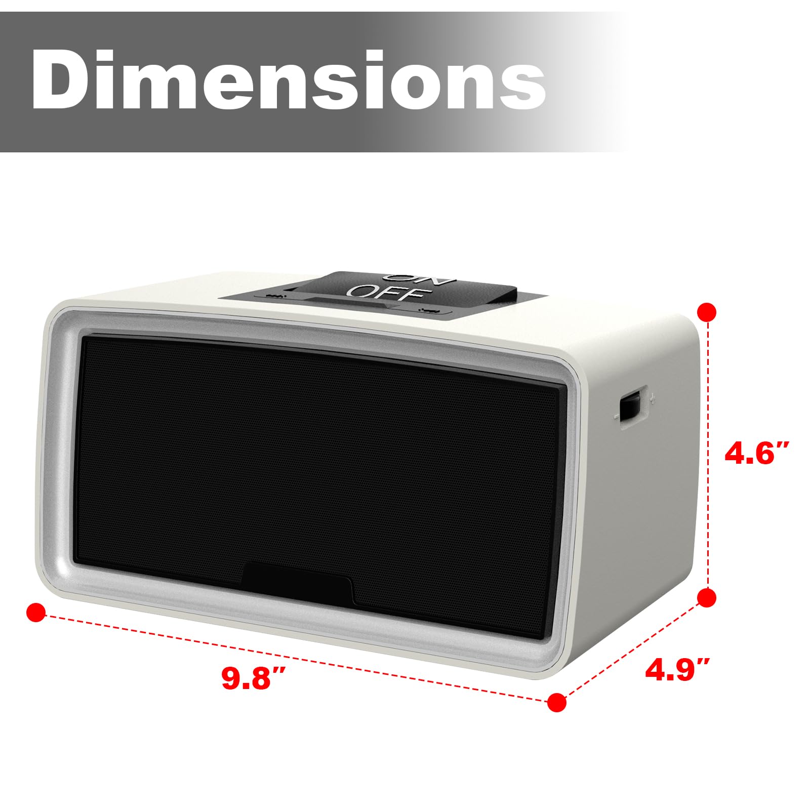 Einfacher Musik-Player für ältere Menschen – einfach zu bedienender Hörbuch-Player mit 32 GB TF-Karte, MP3-Player mit großer Taste für Senioren, Sehbehinderte und Alzheimer-Patienten
