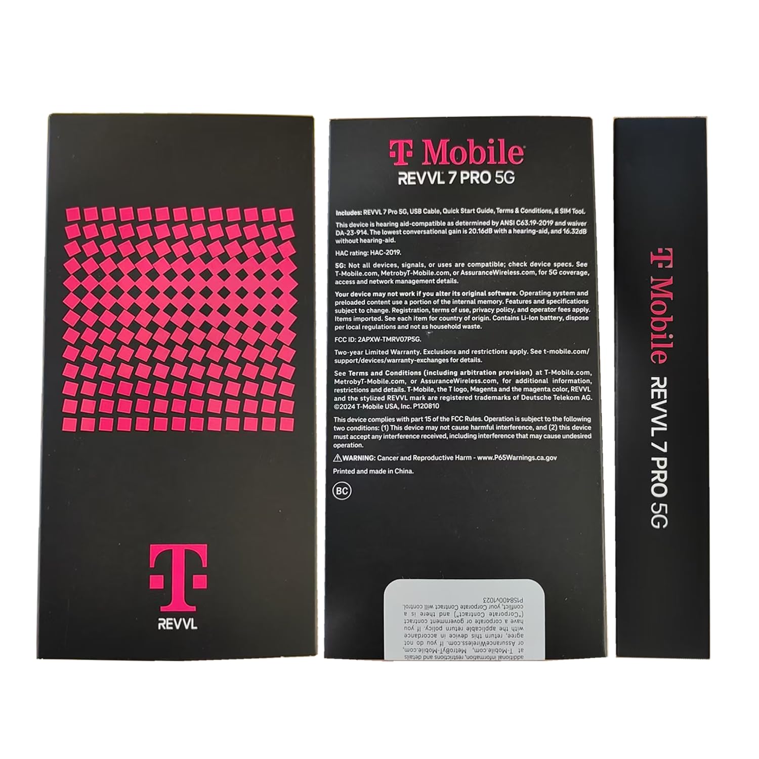 T-Mobile Revvl 7 Pro 5G Unlocked Smartphone, 256GB, Azurite Blue