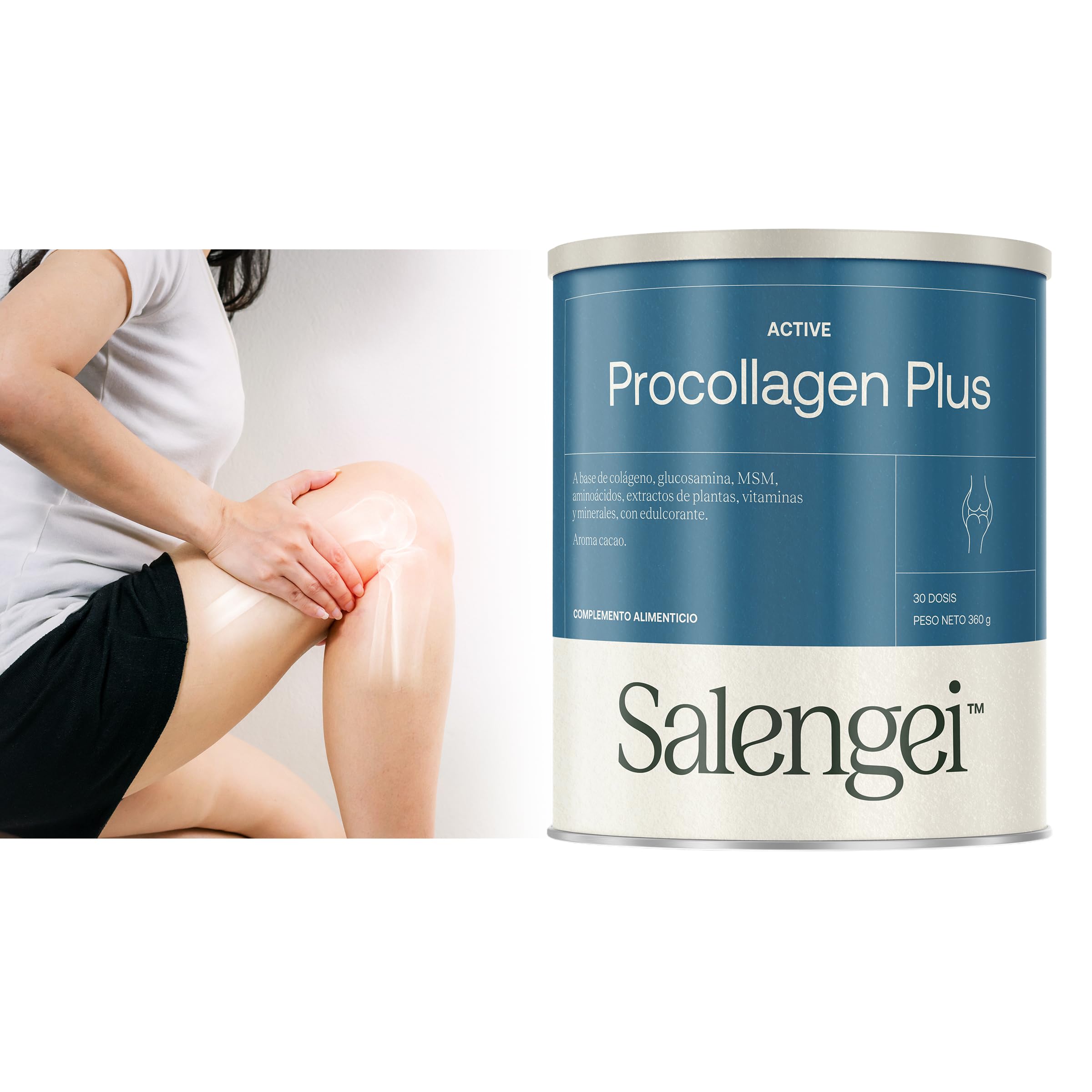 ACTIVE PROCOLLAGEN PLUS - Colágeno, glucosamina, MSM, aminoácidos, extractos de plantas | Formación del colágeno de la piel y de los huesos, funcionamiento normal de cartílagos y tejido conectivo