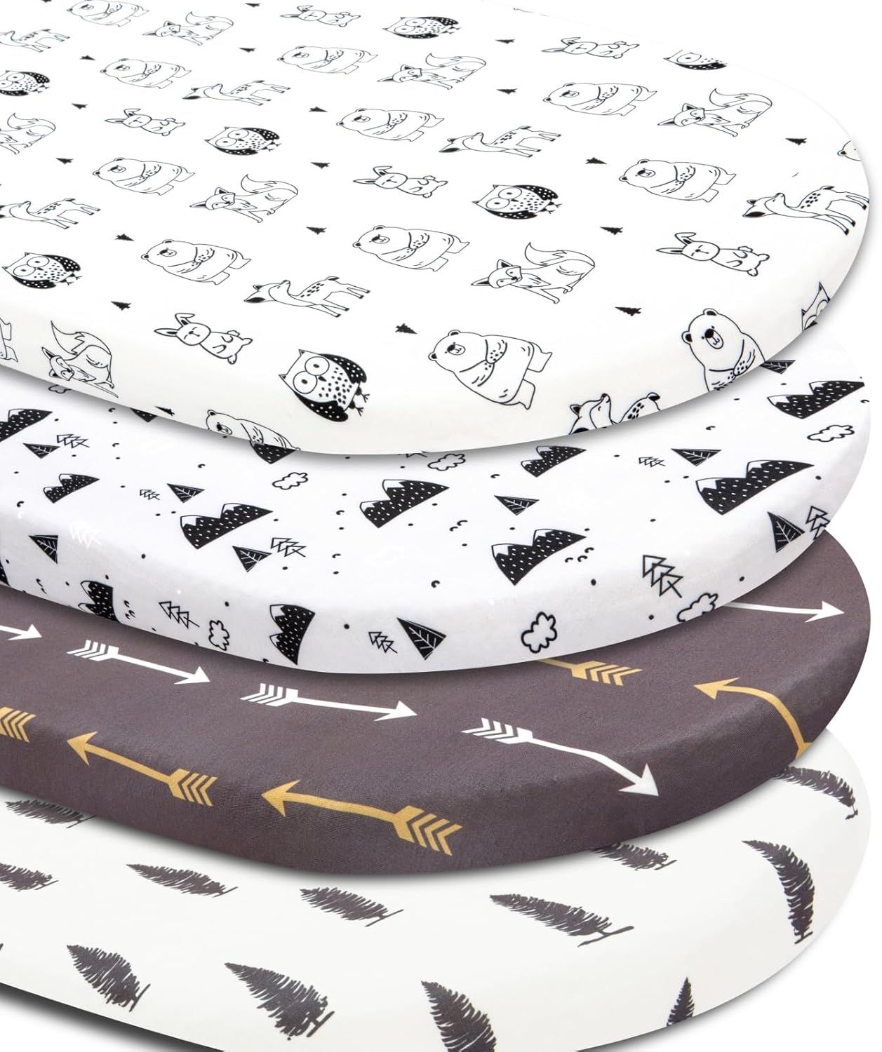 4 Pack Sheets Woodland Forest Animals Wood Neutral