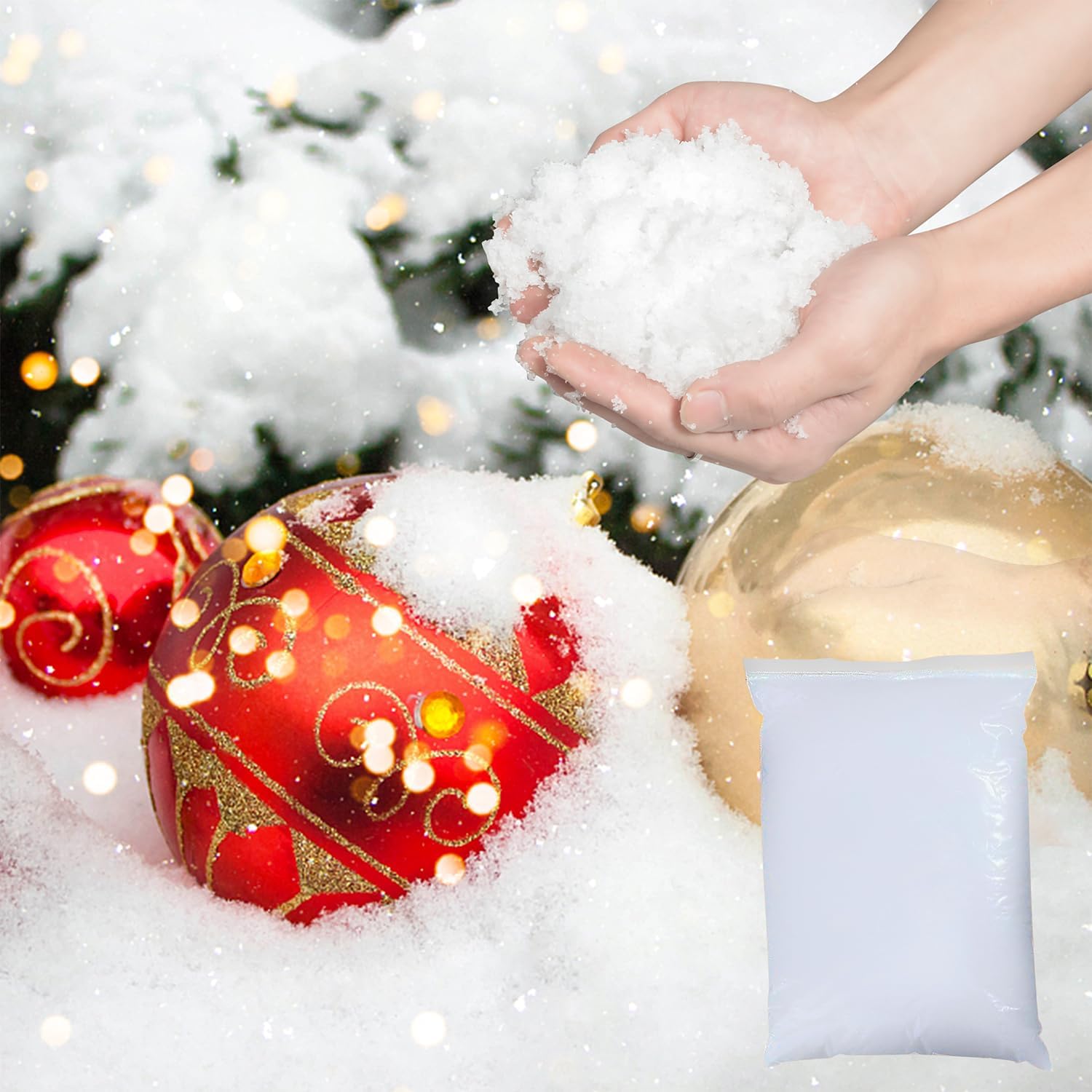 SUNREEK DIY Fake Snow Instant Snow Powder, 10 OZ Instant