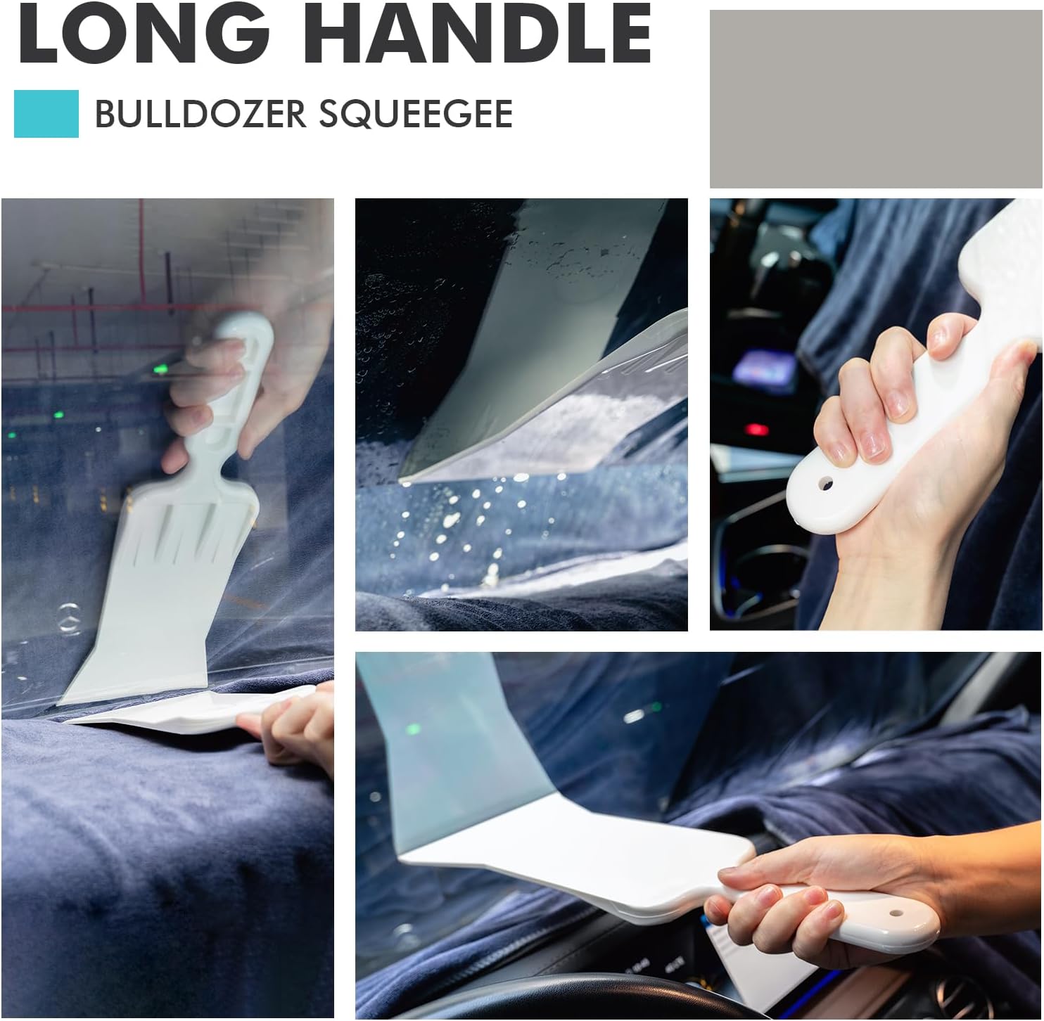 Bulldozer Squeee Window Tint Kit, Car Squeee for Windshields,