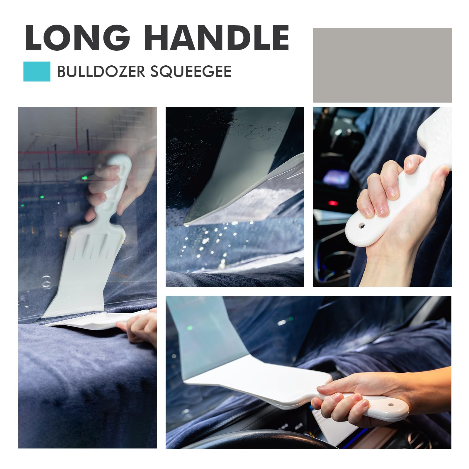 Window Tint Kit Vinyl Wrap 8-in-1 - Professional Auto Tinting Tools With Squeegees & Utility Knife Car Wrap Stain Glass Window Film For Glass - Foto 6