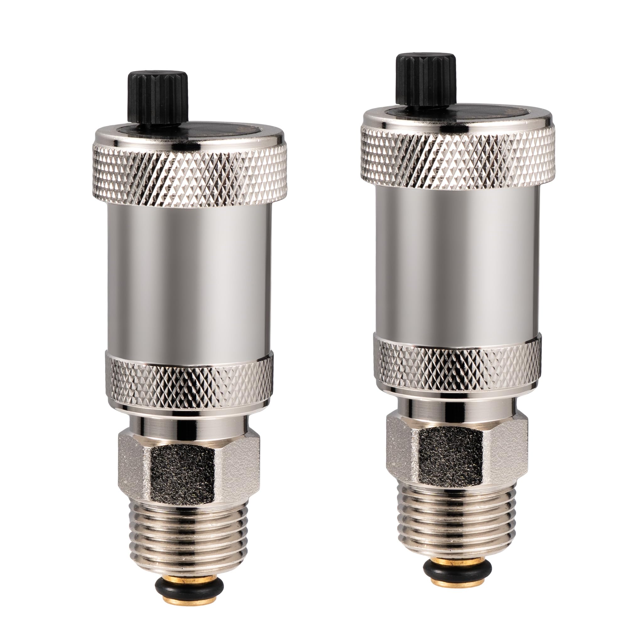 VANCOCO 1/2" Eck Vollweiß Thermostatventil + Rücklaufventil