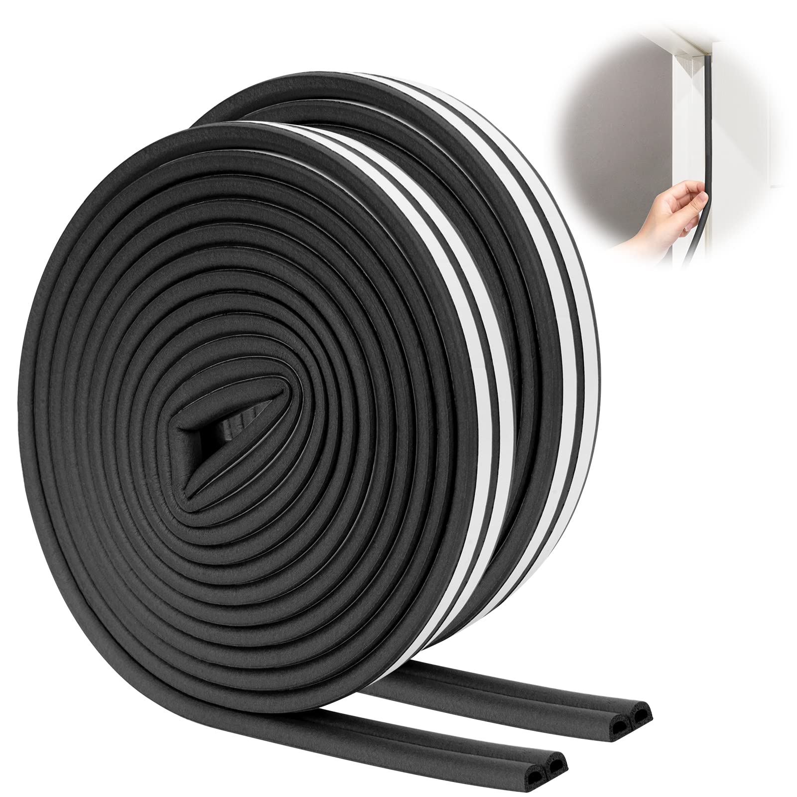Yaoyar 39in Weather Stripping Door Seal, Wedge Seal Strip For Windows, Soundproofing, Insulation Strip For Winter, Door Gap Filler For Door Frame - View #4