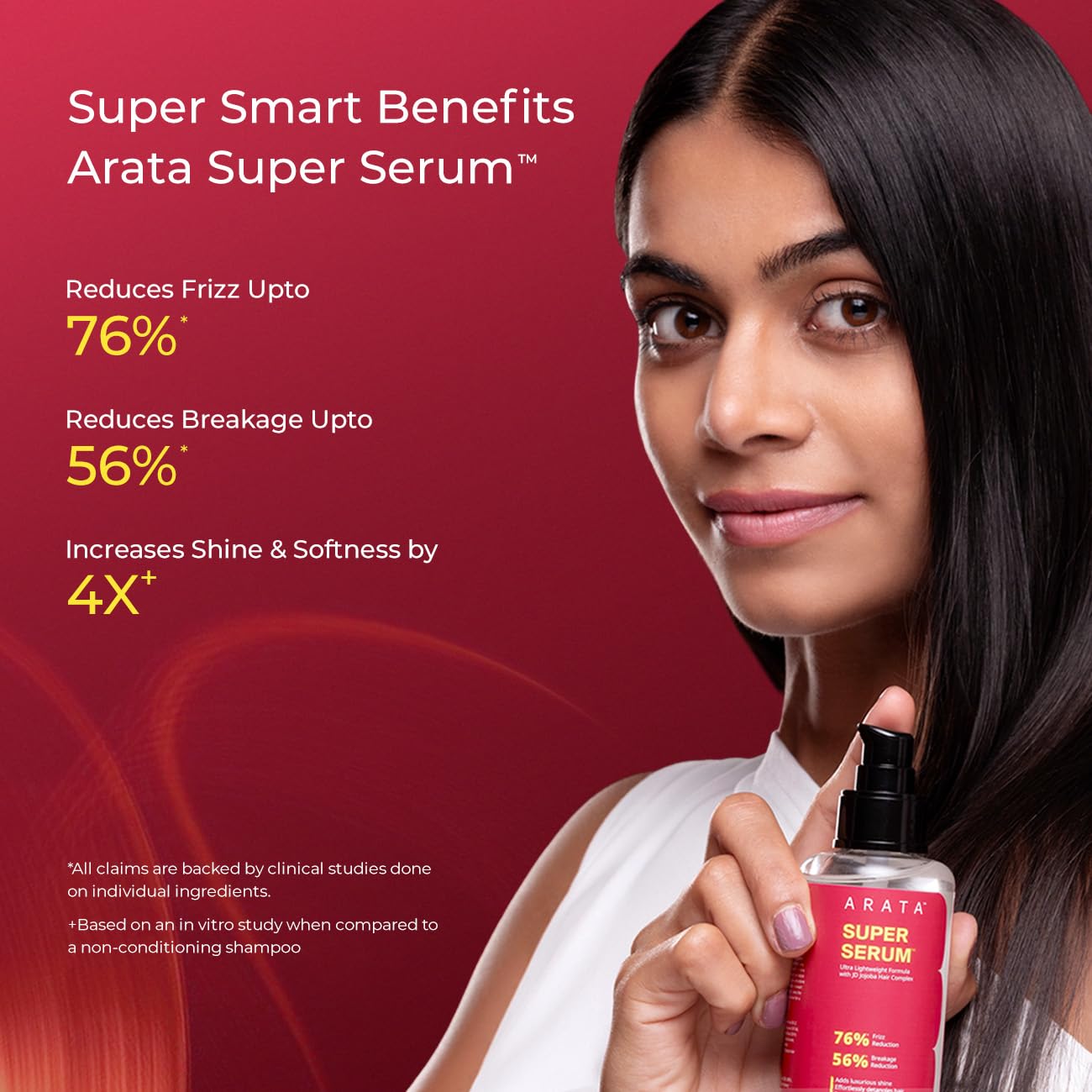 Arata Super Serum ™ for dried and frizzy hair | 76% fridge deficiency | 56% breakdown reduction | Great glow | Prevents split ends. JD Jojoba Hair Complex operated. Hair serum for women and men. 100 ml Arata Super Serum ™ for dried and frizzy hair | 76% fridge deficiency | 56% breakdown reduction | Great glow | Prevents split ends. JD Jojoba Hair Complex operated. Hair serum for women and men. 100 ml