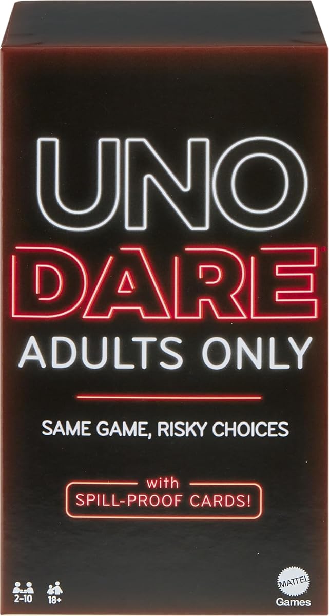 UNO Dare Adults Only Card Game for Game Night, Travel, Camping & Party