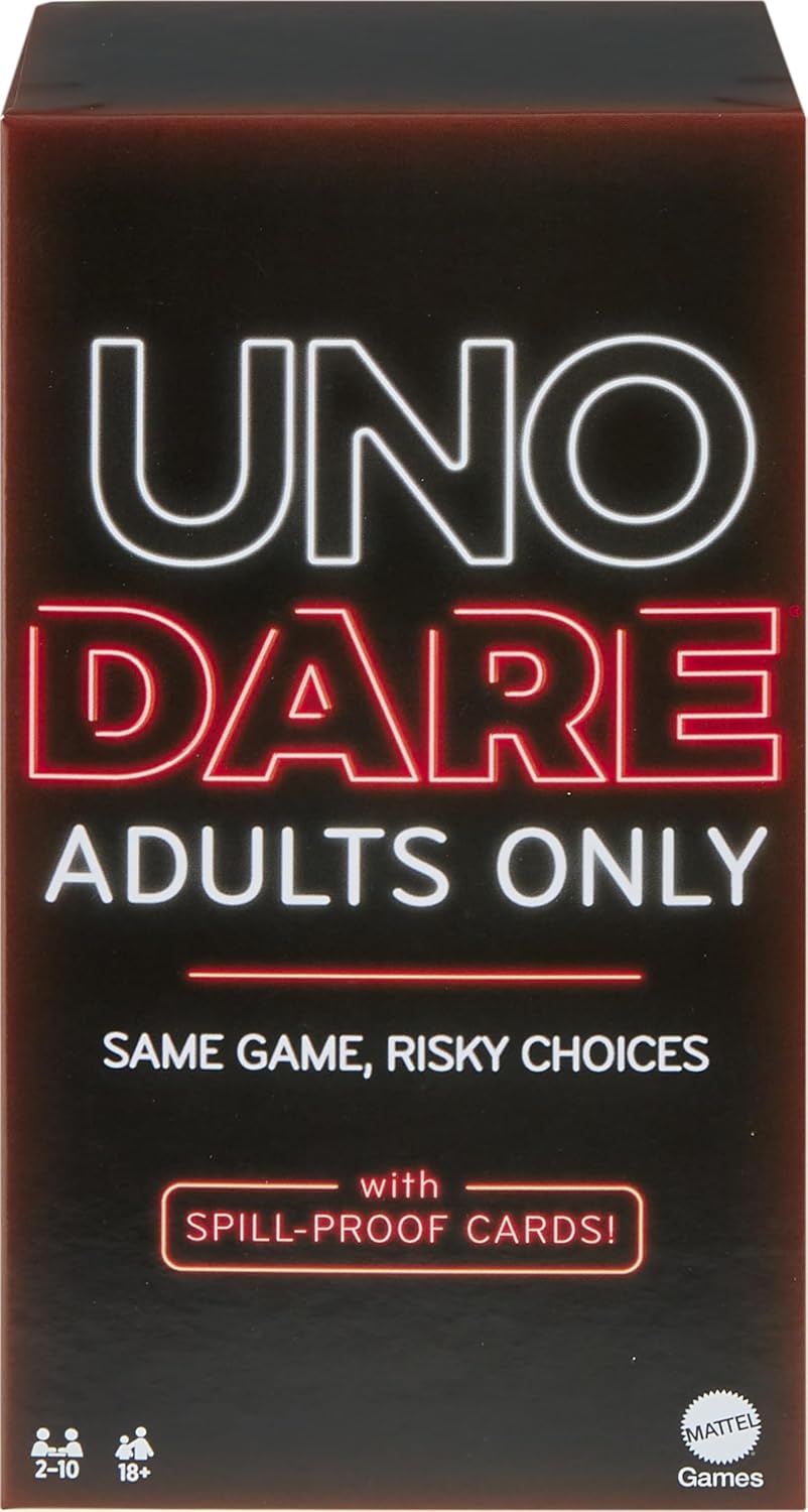 Mattel Games UNO Dare Adults Only Card Game for Game Night, Travel, Camping & Party