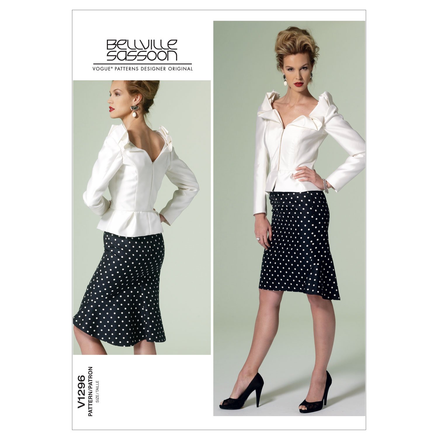 Patron de couture Vogue Patterns Jeune Femme avec jupe et haut ajustés