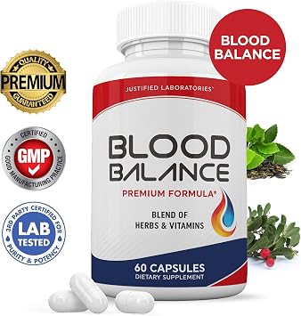 Blood Balance Advanced Formula 620MG Formula Supplement Pills 60 Capsules