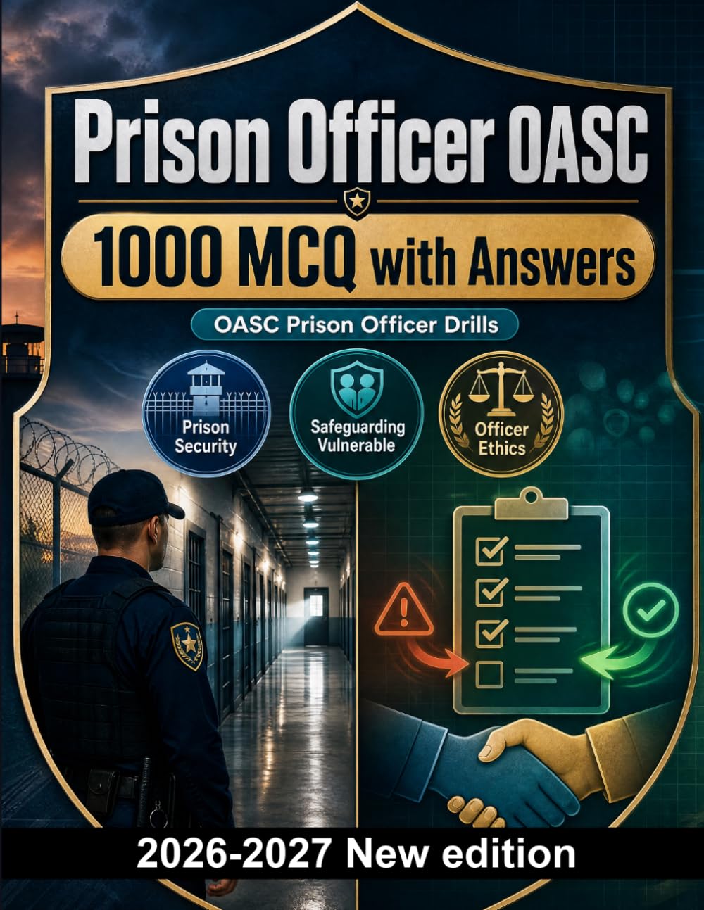 Prison Officer OASC : 1000 MCQ with Answers: Safeguarding vulnerable individuals, security protocols, professional ethics, conflict de-escalation and incident management strategies